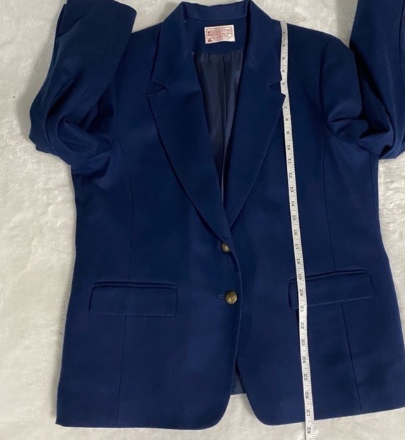 Pendleton Blue Button Pockets Blazer Mid-Length J… - image 6