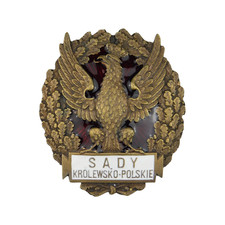 4684 WK1 POLNISCHES ABZEICHEN ADLER KÖNIGLICH-POLNISCHE GERICHTE RICHTER OBER...