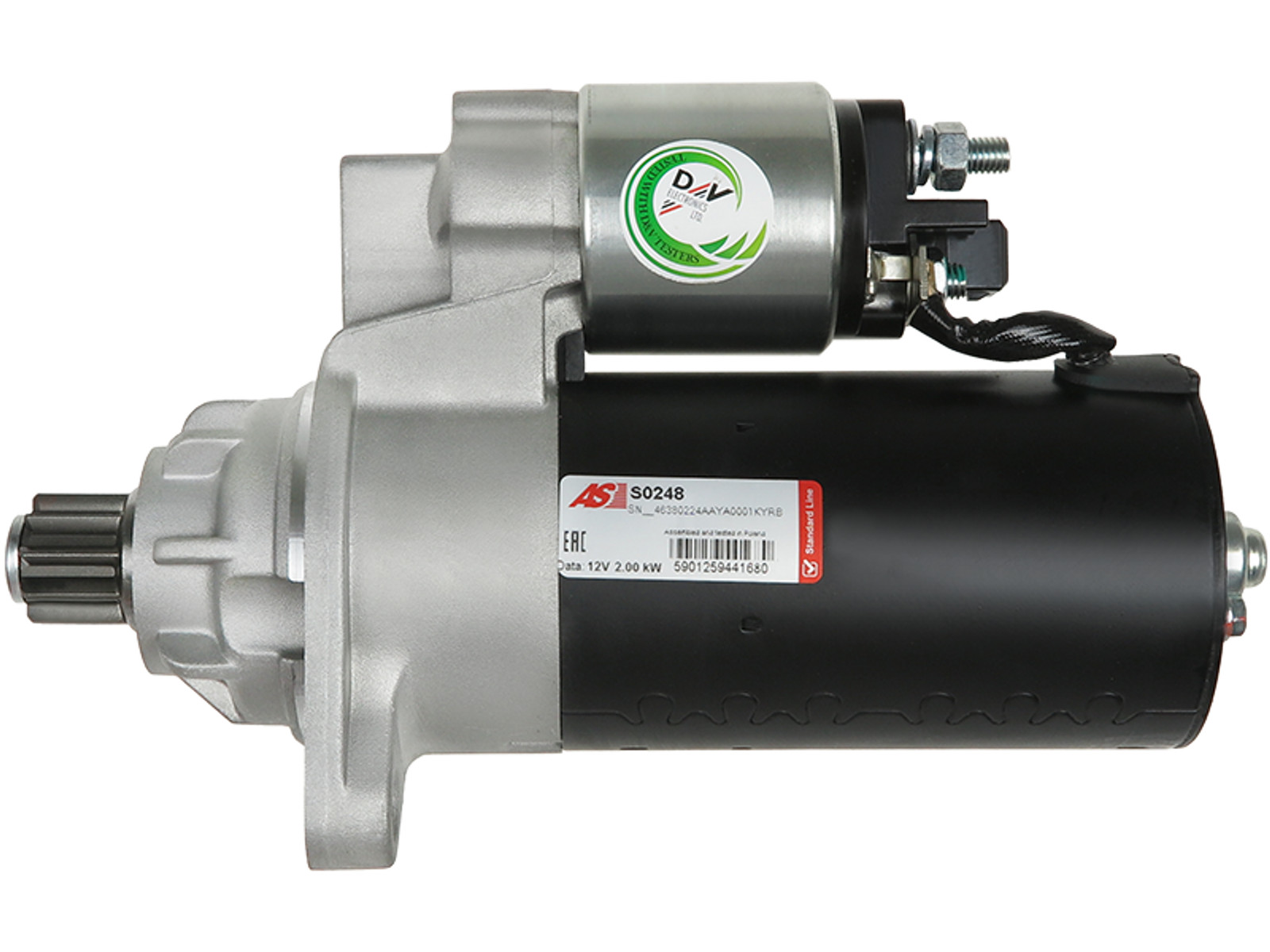 Brand New Starter Motor 12V 2.0kW 10T for SKODA OCTAVIA 1997-2010 OE 0001125018