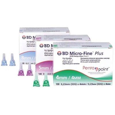 BD Micro-Fine Plus Penkanülen 31G/32G 100St Schmerzarm Dünnwandig