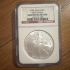 2006 Silver American Eagle NGC Gem Uncirculated First Strikes