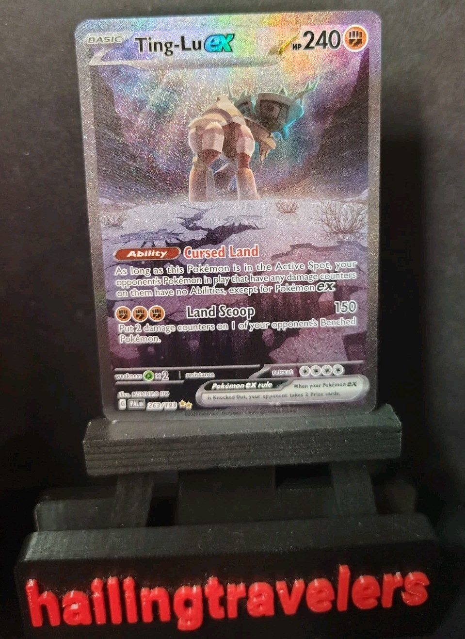 Pokemon Ting-Lu EX 263/193 Special Illustration Rare Sv02: Paldea Evolved NM