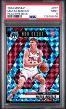 2024 PANINI MOSAIC REACTIVE BLUE #257 MATAS BUZELIS PSA 9
