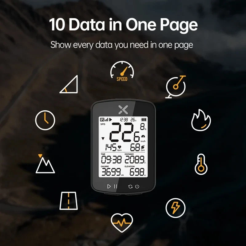 Bike Computer ANT+ Speed Wireless GPS Cycling Speedometer Smart Bicycle Odometer - Image 4 of 4