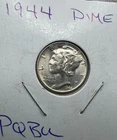 1944 Mercury Dime Brilliant Uncirculated BU Coin