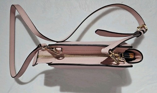 Michael Kors Selma Mini Crossbody Leder Satchel Clutch Tasche Soft Pink Saffiano - Bild 3 von 8