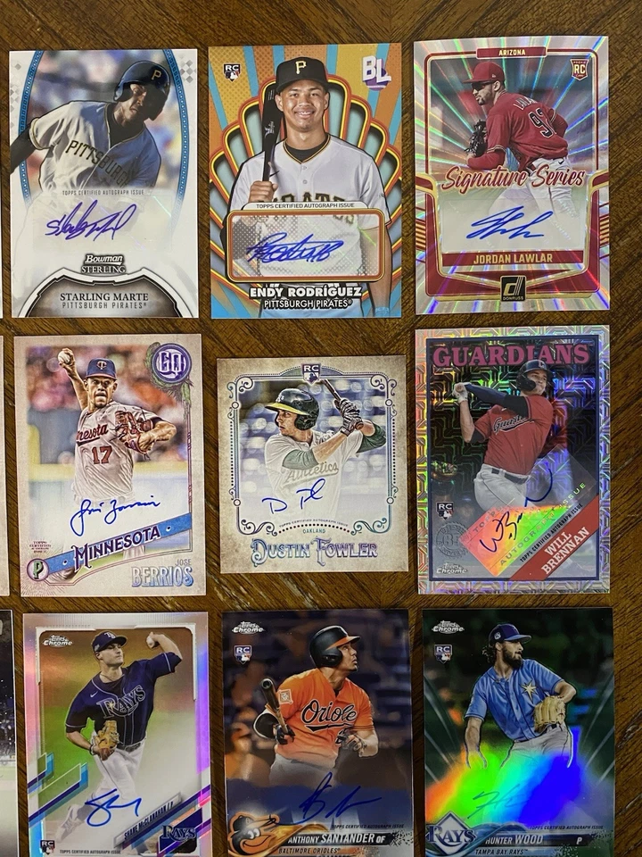 (20) 2000s BASEBALL AUTO SP PATCH #d CARDS DEVERS, BLAKE SNELL, MARTE, COLE READ - Image 4 of 4