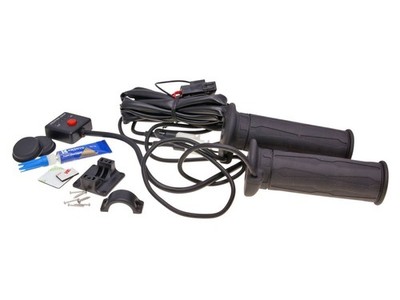Heizgriffset KOSO schwarz 120mm für Roller, Moped, Motorrad (mit Gas Twi