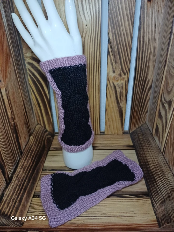 Pulswärmer/Armstulpen Handgestrickt Gr. S - Bild 1 von 1