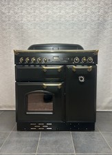 RANGEMASTER CLASSIC LEISURE 90cm FULL GAS RANGE COOKER IN BLACK AND GOLD TRIM…