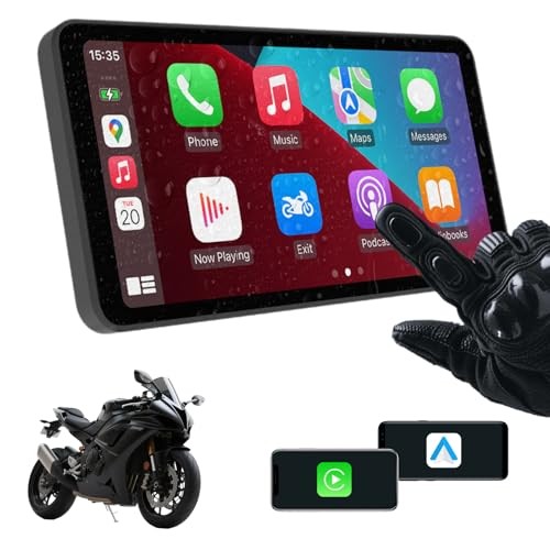 6-Inch Motorcycle Smart Display – Wireless CarPlay & Android Auto | Bluetooth 