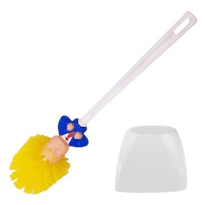 Trump Toilet Brush Novelty Creative FunToy Toilet Brush Holder Bathroom Tool Set