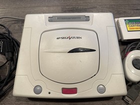 Sega Saturn Console White Japanese With Satiator ODE, Controller, Multitap RGB S