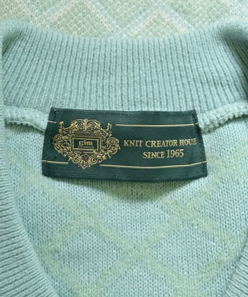 GIM CONTEXT Cardigans GreenxWhite(Patterned) L 22… - image 3