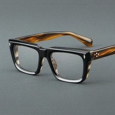 Hand made Thick Acetate Eyeglass frames Retro Glasses Full Rim Square Spectacles