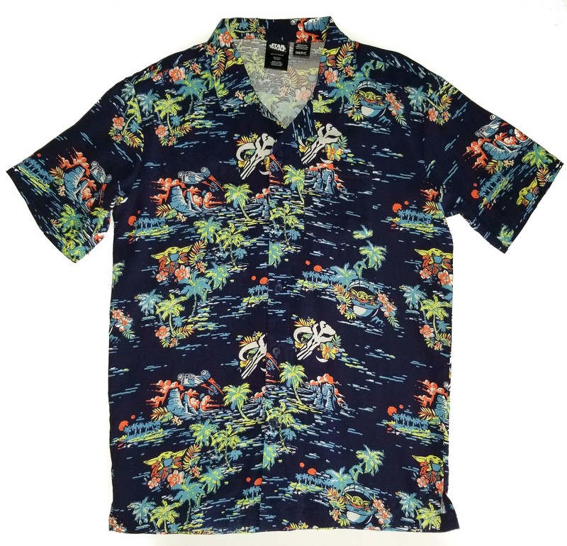 Star Wars Mandalorian Hawaiian Shirt BABY YODA Tropical Rayon Mens NEW Sm