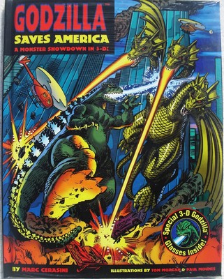 Godzilla Saves America: A Monster Showdown in 3-D: (Includes punch-out 3 - GOOD