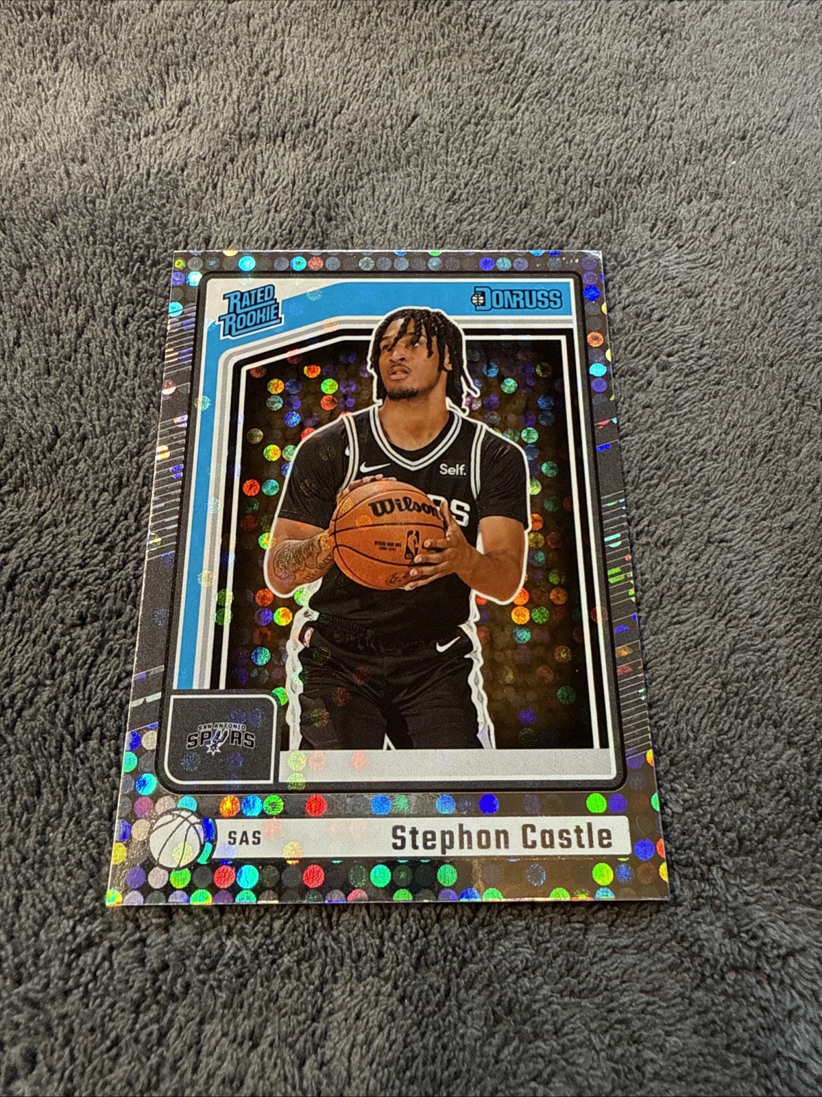 2024-25 Panini Donruss Stephon Castle #244 Disco Rated Rookie Spurs 24-25 ROY