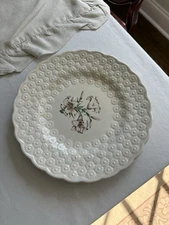 Rare Spode Plate Canadian Centennial Provincial Flowers Quebec White Garden Lily