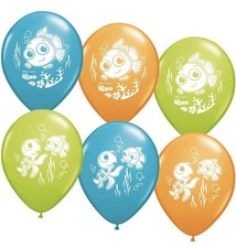 "FINDING NEMO 12"" Globos Decoraciones Fiesta Cumpleaños (Paquete de 6 Globos).  NUEVO