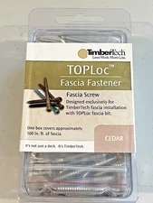 TimberTech AZEK TOPLoc Color: Cedar 100CT Stainless Fascia Fastener New