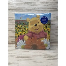 VTG 2006 Disney Winnie the Pooh Photo Album - Scrapbook Sunflowers Bees