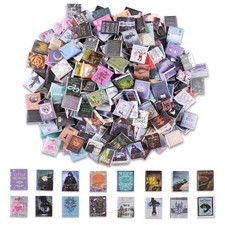 300 Pcs Mini Books Sets, Miniature Book Model for Anxiety Bookshelf, 1:12 Mini D