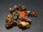 Rare Lot of 10 Zincite Crystals from Poland - 112.50 Carats