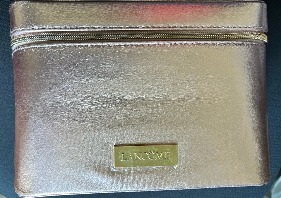 Lancome 2025 Beauty Box Bolso/Estuche de Tren Oro Rosa LE NUEVO Foto 2 de 4