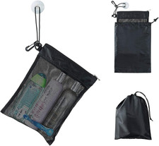 Shower Bag Tote, Mesh Caddy Toiletry Organizer 12  L x 9  W, Compact and Lightweig
