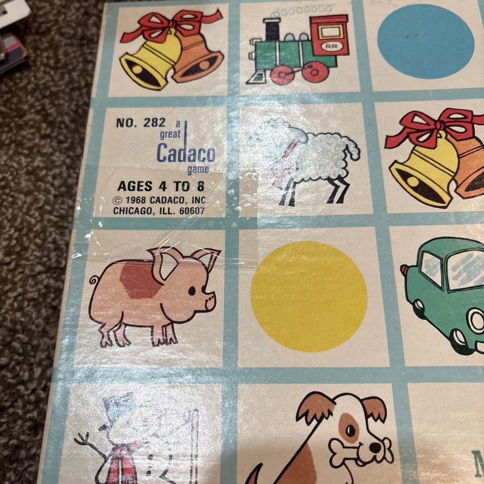 JUEGO DE MESA DE BINGO TING A LING VINTAGE CADACO 1968 #282 CAMPANAS MUSICALES Completo Foto 2 de 4