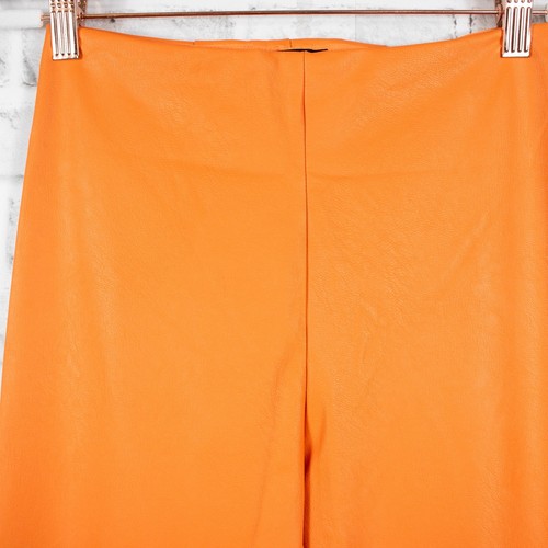 Naked Wardrobe Orange Kunstleder Leggings Stretch Skinny Hose Medium - Bild 3 von 6