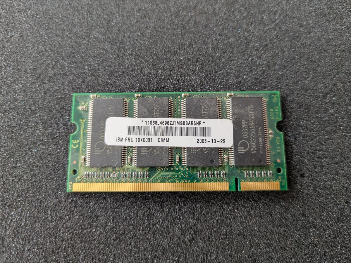 NEW OLD STOCK IBM 512MB KIT FRU 10K0031 2X256MB DDR PC2100S 266MHz CL 2