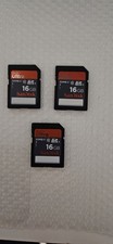 Sandisk SD Ultra Memory Cards 16GB - 3 very slightly used