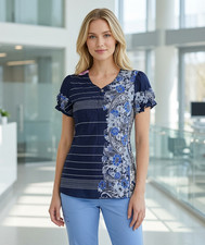 Koi By Kathy Peterson Women's XS Scrub Top Brianna paisley lace, rare