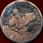 Uncirculated Proof 1980-S San Francisco Mint Susan B. Anthony Clad Dollar — photo 2
