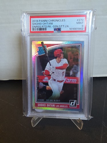 🔥 2018 Panini Chronicles - Donruss Rated Rookies Shohei Ohtani /332 (RC) PSA 9
