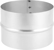 6" Two-Hole Duct Connector – round Ventilation Extension Fitting for HVAC System