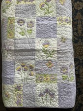 Pottery Barn Kids Baby Floral Patchwork Quilt And Pillow Sham