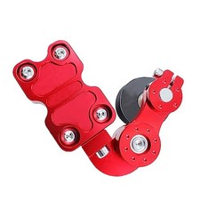 Universal Motorcycle CNC Aluminum Chain Adjuster Tensioner Modified red