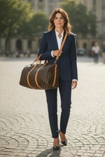 Vintage LOUIS VUITTON monogram Bandouliere Keepall 50 duffle bag carry on
