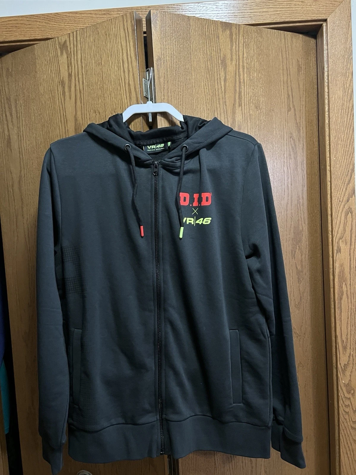 DID X VR46 Giacca con cappuccio e zip intera Valentino Rossi Uomo Large