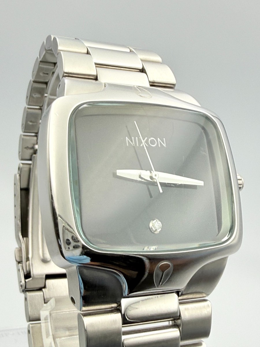 NIXON The Player Black Dial Quartz Watch Wrist 7.8 in w/Box, paper