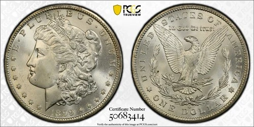 1899-O Morgan Silver Dollar PCGS MS65