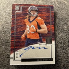 2022 GREG DULCICH Panini Impeccable Auto /99 Autograph Broncos Rookie RC