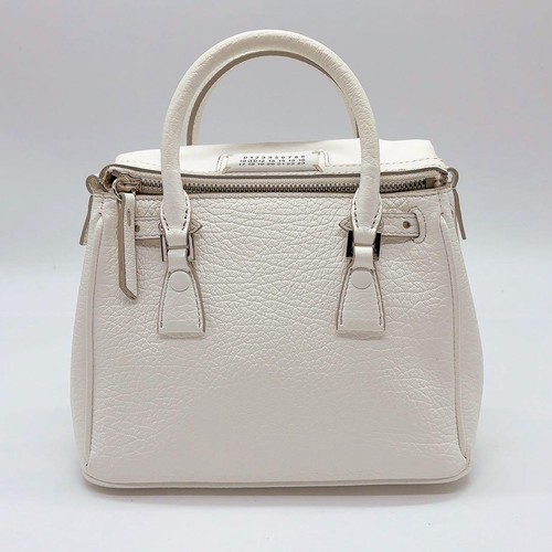 Maison Margiela shoulder bag 5ac chain 2way White Leather 7.9in×5.5in from Japan - Picture 12 of 20