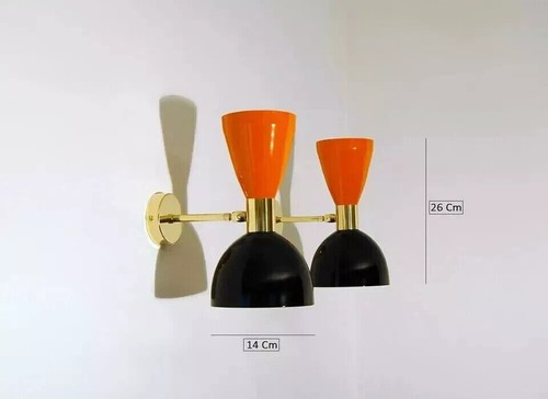 Applique murale moderne 2 du milieu du siècle années 50 luminaire lampe... - Foto 6 di 7