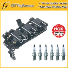  Quality Ignition Coil & NGK Spark Plug 6PCS for 05-10 Kia Sportage/ Tucson 2.7L