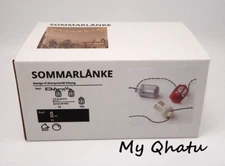 New IKEA SOMMARLANKE Led String Light Lantern Multicolor With 12 Lights, Battery