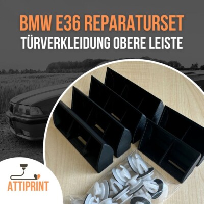 Reparaturset Türpappe Halter Türverkleidung + Clips für BMW E36  - Coupe/Cabrio